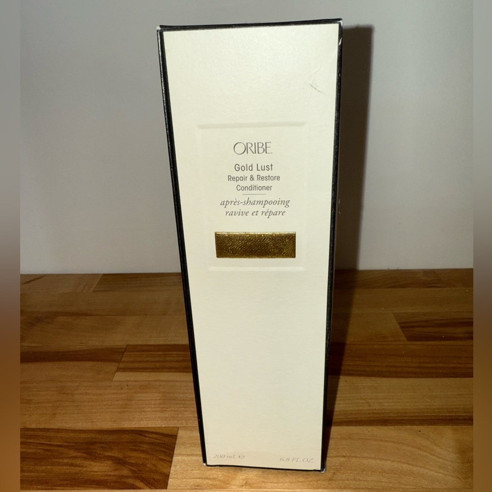 NWT / NIB Oribe Gold Lust Repair + Restore Conditioner with Black Trim